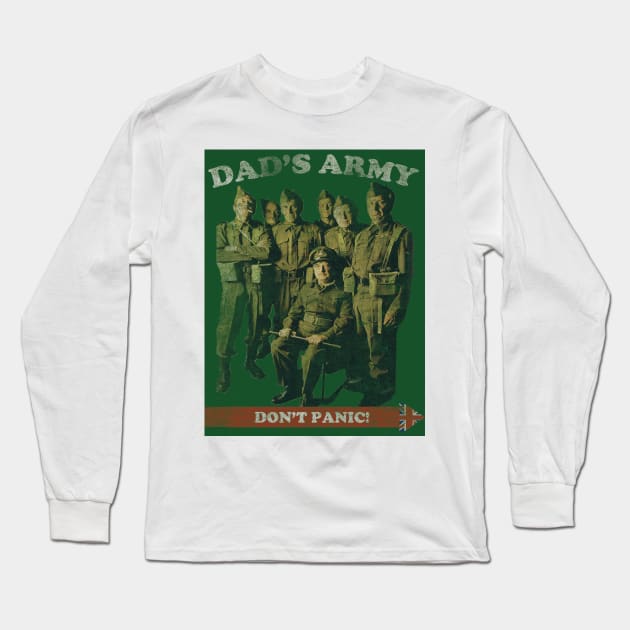 Don't Panic - Dads Army Long Sleeve T-Shirt by DutchByBirth